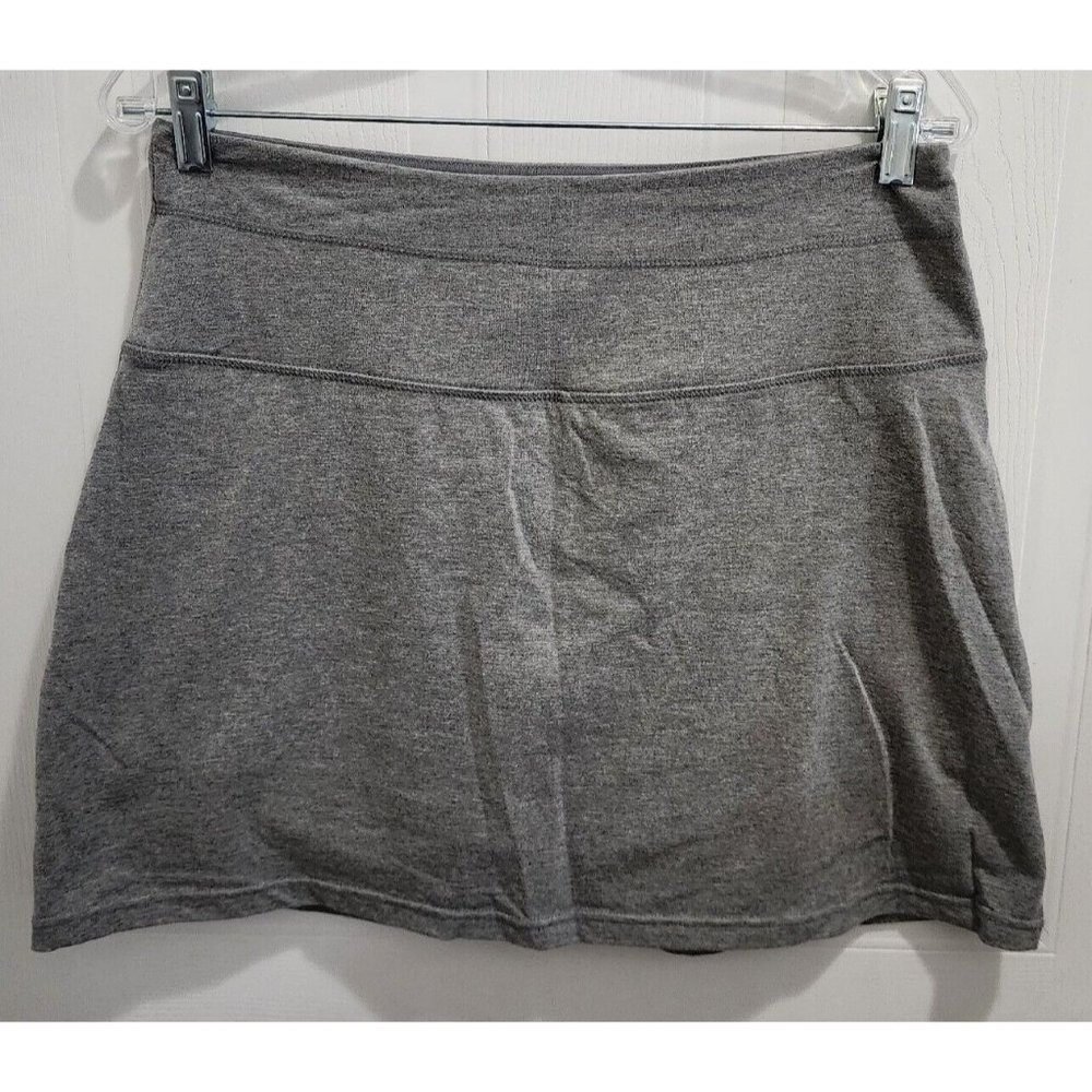 Teezher Women's Pull On Stretch Skort Short Skirt Solid Gray Size Medium
